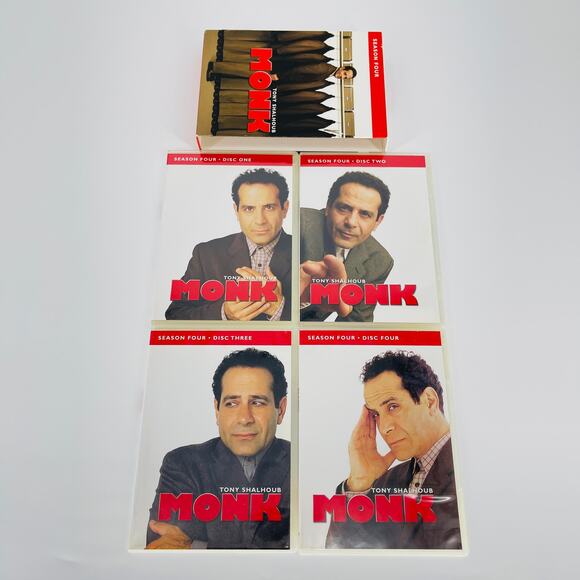 Monk - The Complete Fourth Season (DVD, 2006, 4-Disc Set) - Good Used Condition - Picture 11 of 15